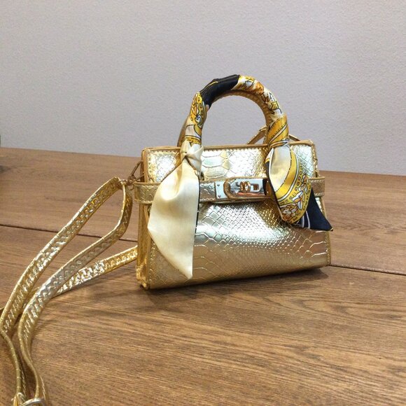 Tiny Treats Patent Crocodile Handbag - Picture 2 of 9